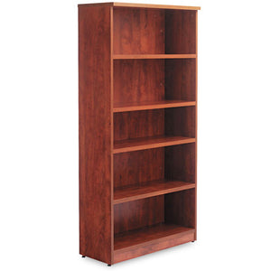 Alera® wholesale. Alera Valencia Series Bookcase, Five-shelf, 31 3-4w X 14d X 64 3-4h, Medium Cherry. HSD Wholesale: Janitorial Supplies, Breakroom Supplies, Office Supplies.