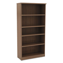 Load image into Gallery viewer, Alera® wholesale. Alera Valencia Series Bookcase, Five-shelf, 31 3-4w X 14d X 64 3-4h, Modern Walnut. HSD Wholesale: Janitorial Supplies, Breakroom Supplies, Office Supplies.