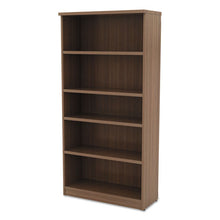 Load image into Gallery viewer, Alera® wholesale. Alera Valencia Series Bookcase, Five-shelf, 31 3-4w X 14d X 64 3-4h, Modern Walnut. HSD Wholesale: Janitorial Supplies, Breakroom Supplies, Office Supplies.