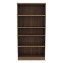 Load image into Gallery viewer, Alera® wholesale. Alera Valencia Series Bookcase, Five-shelf, 31 3-4w X 14d X 64 3-4h, Modern Walnut. HSD Wholesale: Janitorial Supplies, Breakroom Supplies, Office Supplies.