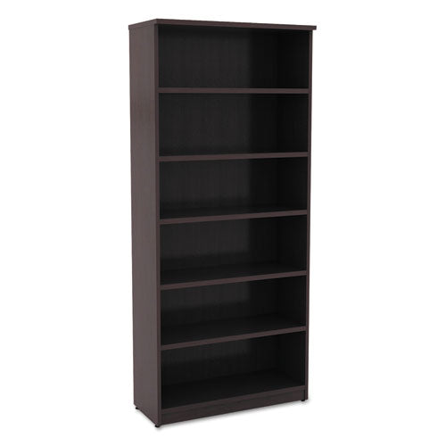 Alera® wholesale. Alera Valencia Series Bookcase, Six-shelf, 31 3-4w X 14d X 80 1-4h, Espresso. HSD Wholesale: Janitorial Supplies, Breakroom Supplies, Office Supplies.