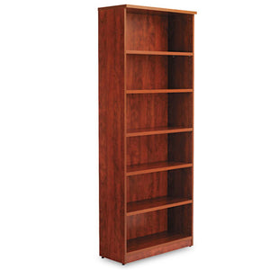 Alera® wholesale. Alera Valencia Series Bookcase, Six-shelf, 31 3-4w X 14d X 80 1-4h, Medium Cherry. HSD Wholesale: Janitorial Supplies, Breakroom Supplies, Office Supplies.