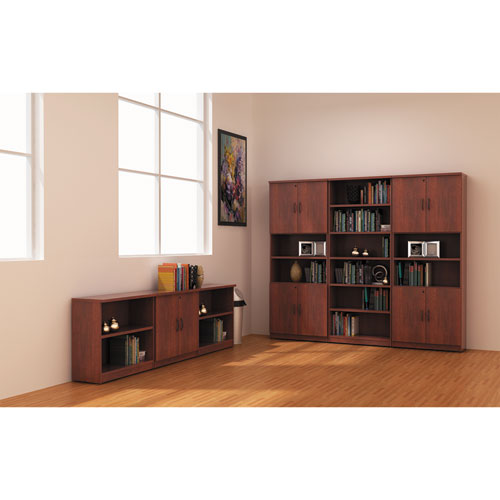 Alera® wholesale. Alera Valencia Series Bookcase, Six-shelf, 31 3-4w X 14d X 80 1-4h, Medium Cherry. HSD Wholesale: Janitorial Supplies, Breakroom Supplies, Office Supplies.