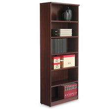 Load image into Gallery viewer, Alera® wholesale. Alera Valencia Series Bookcase, Six-shelf, 31 3-4w X 14d X 80 1-4h, Mahogany. HSD Wholesale: Janitorial Supplies, Breakroom Supplies, Office Supplies.