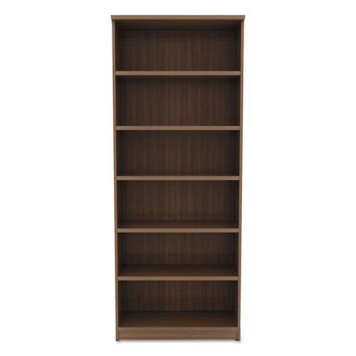 Alera® wholesale. Alera Valencia Series Bookcase, Six-shelf, 31 3-4w X 14d X 80 1-4h, Mod Walnut. HSD Wholesale: Janitorial Supplies, Breakroom Supplies, Office Supplies.