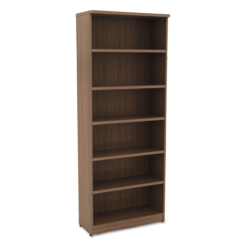 Alera® wholesale. Alera Valencia Series Bookcase, Six-shelf, 31 3-4w X 14d X 80 1-4h, Mod Walnut. HSD Wholesale: Janitorial Supplies, Breakroom Supplies, Office Supplies.