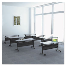 Load image into Gallery viewer, Alera® wholesale. Alera Valencia Flip Training Table Base, Modesty Panel, 57.88 X 19.75 X 28.5, Black. HSD Wholesale: Janitorial Supplies, Breakroom Supplies, Office Supplies.