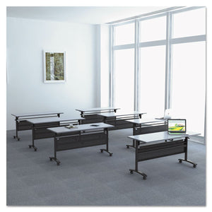 Alera® wholesale. Alera Valencia Flip Training Table Base, Modesty Panel, 57.88 X 19.75 X 28.5, Black. HSD Wholesale: Janitorial Supplies, Breakroom Supplies, Office Supplies.