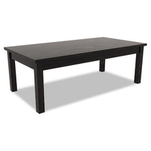 Load image into Gallery viewer, Alera® wholesale. Alera Valencia Series Occasional Table, Rectangle, 47 1-4w X 19 1-8d X 16 3-8h, Black. HSD Wholesale: Janitorial Supplies, Breakroom Supplies, Office Supplies.