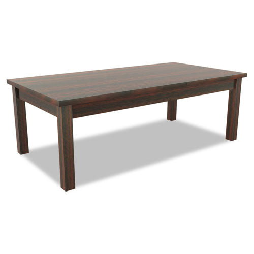 Alera® wholesale. Alera Valencia Series Occasional Table, Rectangle, 47 1-4w X 19 1-8d X 16 3-8h, Mahogany. HSD Wholesale: Janitorial Supplies, Breakroom Supplies, Office Supplies.