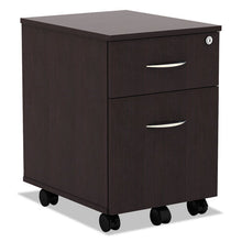 Load image into Gallery viewer, Alera® wholesale. Alera Valencia Series Mobile Box-file Pedestal, 15.88w X 19.13d X 22.88h, Espresso. HSD Wholesale: Janitorial Supplies, Breakroom Supplies, Office Supplies.