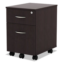 Load image into Gallery viewer, Alera® wholesale. Alera Valencia Series Mobile Box-file Pedestal, 15.88w X 19.13d X 22.88h, Espresso. HSD Wholesale: Janitorial Supplies, Breakroom Supplies, Office Supplies.