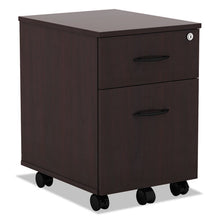 Load image into Gallery viewer, Alera® wholesale. Alera Valencia Series Mobile Box-file Pedestal, 15.88w X 19.13d X 22.88h, Mahogany. HSD Wholesale: Janitorial Supplies, Breakroom Supplies, Office Supplies.