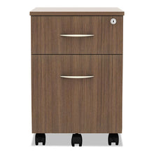 Load image into Gallery viewer, Alera® wholesale. Alera Valencia Series Mobile Box-file Pedestal, 15.88w X 19.13d X 22.88h, Walnut. HSD Wholesale: Janitorial Supplies, Breakroom Supplies, Office Supplies.