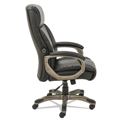 Alera® wholesale. Alera Veon Series Executive High-back Bonded Leather Chair, Supports Up To 275 Lbs, Black Seat-black Back, Graphite Base. HSD Wholesale: Janitorial Supplies, Breakroom Supplies, Office Supplies.