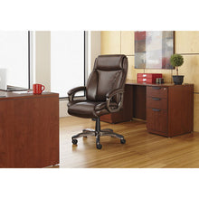 Load image into Gallery viewer, Alera® wholesale. Alera Veon Series Executive High-back Bonded Leather Chair, Supports Up To 275 Lbs, Black Seat-black Back, Graphite Base. HSD Wholesale: Janitorial Supplies, Breakroom Supplies, Office Supplies.