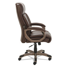 Load image into Gallery viewer, Alera® wholesale. Alera Veon Series Executive High-back Bonded Leather Chair, Supports Up To 275 Lbs., Brown Seat-brown Back, Bronze Base. HSD Wholesale: Janitorial Supplies, Breakroom Supplies, Office Supplies.