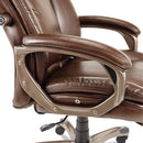 Alera® wholesale. Alera Veon Series Executive High-back Bonded Leather Chair, Supports Up To 275 Lbs., Brown Seat-brown Back, Bronze Base. HSD Wholesale: Janitorial Supplies, Breakroom Supplies, Office Supplies.