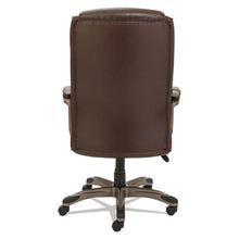 Load image into Gallery viewer, Alera® wholesale. Alera Veon Series Executive High-back Bonded Leather Chair, Supports Up To 275 Lbs., Brown Seat-brown Back, Bronze Base. HSD Wholesale: Janitorial Supplies, Breakroom Supplies, Office Supplies.