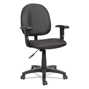 Alera® wholesale. Alera Essentia Series Swivel Task Chair With Adjustable Arms, Supports Up To 275 Lbs, Black Seat-black Back, Black Base. HSD Wholesale: Janitorial Supplies, Breakroom Supplies, Office Supplies.