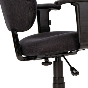 Alera® wholesale. Alera Essentia Series Swivel Task Chair With Adjustable Arms, Supports Up To 275 Lbs, Black Seat-black Back, Black Base. HSD Wholesale: Janitorial Supplies, Breakroom Supplies, Office Supplies.