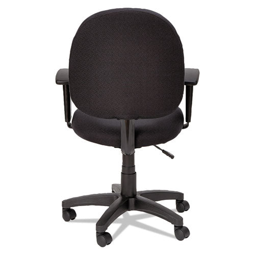 Alera® wholesale. Alera Essentia Series Swivel Task Chair With Adjustable Arms, Supports Up To 275 Lbs, Black Seat-black Back, Black Base. HSD Wholesale: Janitorial Supplies, Breakroom Supplies, Office Supplies.