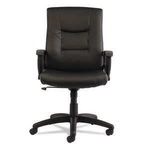 Alera® wholesale. Alera Yr Series Executive High-back Swivel-tilt Bonded Leather Chair, Supports Up To 275 Lbs, Black Seat-back, Black Base. HSD Wholesale: Janitorial Supplies, Breakroom Supplies, Office Supplies.