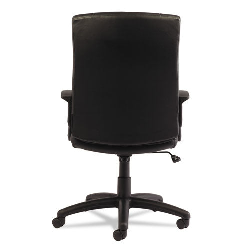 Alera® wholesale. Alera Yr Series Executive High-back Swivel-tilt Bonded Leather Chair, Supports Up To 275 Lbs, Black Seat-back, Black Base. HSD Wholesale: Janitorial Supplies, Breakroom Supplies, Office Supplies.