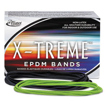 Load image into Gallery viewer, Alliance® wholesale. X-treme Rubber Bands, Size 117b, 0.08&quot; Gauge, Lime Green, 1 Lb Box, 200-box. HSD Wholesale: Janitorial Supplies, Breakroom Supplies, Office Supplies.