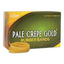 Load image into Gallery viewer, Alliance® wholesale. Pale Crepe Gold Rubber Bands, Size 32, 0.04&quot; Gauge, Crepe, 1 Lb Box, 1,100-box. HSD Wholesale: Janitorial Supplies, Breakroom Supplies, Office Supplies.