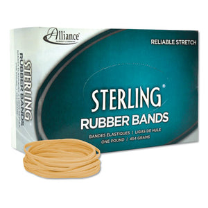 Alliance® wholesale. Sterling Rubber Bands, Size 33, 0.03" Gauge, Crepe, 1 Lb Box, 850-box. HSD Wholesale: Janitorial Supplies, Breakroom Supplies, Office Supplies.