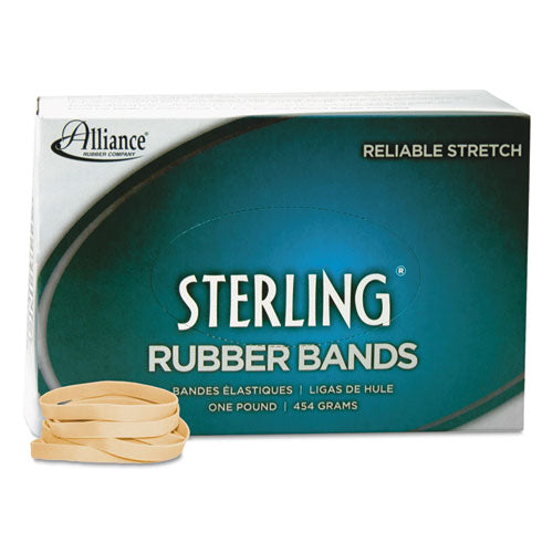 Alliance® wholesale. Sterling Rubber Bands, Size 62, 0.03" Gauge, Crepe, 1 Lb Box, 600-box. HSD Wholesale: Janitorial Supplies, Breakroom Supplies, Office Supplies.
