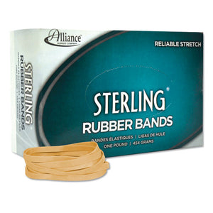 Alliance® wholesale. Sterling Rubber Bands, Size 64, 0.03" Gauge, Crepe, 1 Lb Box, 425-box. HSD Wholesale: Janitorial Supplies, Breakroom Supplies, Office Supplies.