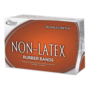 Alliance® wholesale. Non-latex Rubber Bands, Size 117b, 0.04" Gauge, Orange, 1 Lb Box, 250-box. HSD Wholesale: Janitorial Supplies, Breakroom Supplies, Office Supplies.