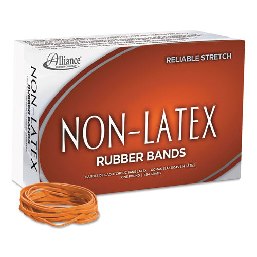 Alliance® wholesale. Non-latex Rubber Bands, Size 33, 0.04" Gauge, Orange, 1 Lb Box, 720-box. HSD Wholesale: Janitorial Supplies, Breakroom Supplies, Office Supplies.