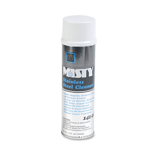 Misty® wholesale. Stainless Steel Cleaner And Polish, Lemon Scent, 15 Oz Aerosol Spray, 12-carton. HSD Wholesale: Janitorial Supplies, Breakroom Supplies, Office Supplies.