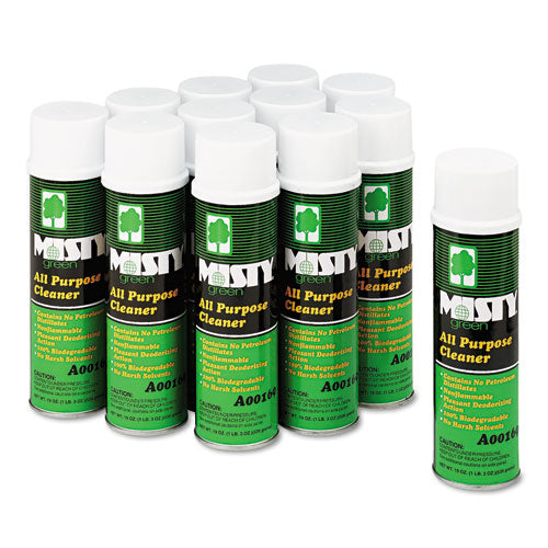 Misty® wholesale. Green All-purpose Cleaner, Citrus Scent, 19 Oz Aerosol Spray, 12-carton. HSD Wholesale: Janitorial Supplies, Breakroom Supplies, Office Supplies.