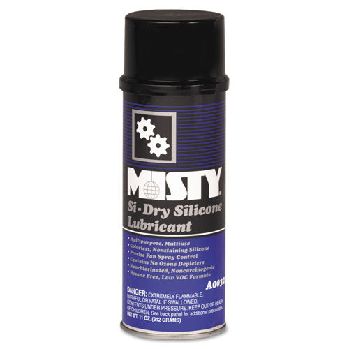 Misty® wholesale. Si-dry Silicone Spray Lubricant, Aerosol, 11oz, 12-carton. HSD Wholesale: Janitorial Supplies, Breakroom Supplies, Office Supplies.
