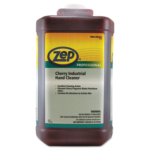 Zep Professional® wholesale. Cherry Industrial Hand Cleaner, Cherry, 1 Gal Bottle, 4-carton. HSD Wholesale: Janitorial Supplies, Breakroom Supplies, Office Supplies.