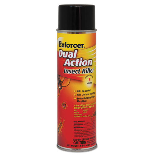 Enforcer® wholesale. Dual Action Insect Killer, For Flying-crawling Insects, 17oz Aerosol,12-carton. HSD Wholesale: Janitorial Supplies, Breakroom Supplies, Office Supplies.