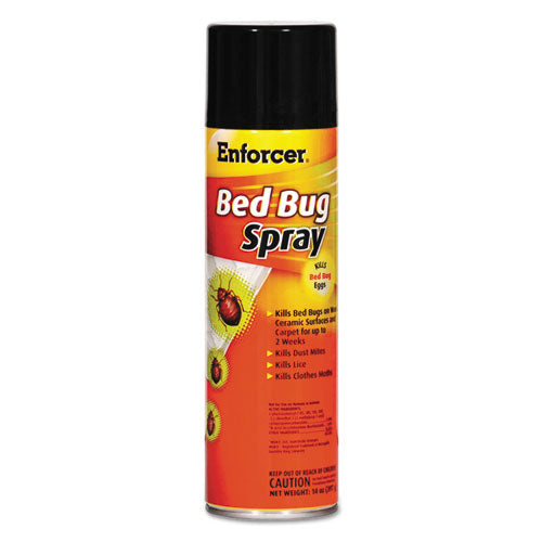 Enforcer® wholesale. Bed Bug Spray, 14 Oz Aerosol, For Bed Bugs-dust Mites-lice-moths, 12-carton. HSD Wholesale: Janitorial Supplies, Breakroom Supplies, Office Supplies.