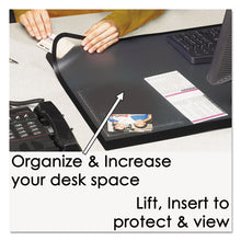 Load image into Gallery viewer, Artistic® wholesale. Lift-top Pad Desktop Organizer With Clear Overlay, 31 X 20, Black. HSD Wholesale: Janitorial Supplies, Breakroom Supplies, Office Supplies.
