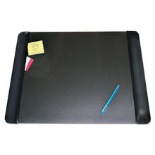 Load image into Gallery viewer, Artistic® wholesale. Executive Desk Pad With Antimicrobial Protection, Leather-like Side Panels, 24 X 19, Black. HSD Wholesale: Janitorial Supplies, Breakroom Supplies, Office Supplies.