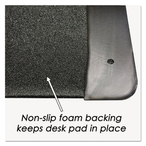 Artistic® wholesale. Executive Desk Pad With Antimicrobial Protection, Leather-like Side Panels, 24 X 19, Black. HSD Wholesale: Janitorial Supplies, Breakroom Supplies, Office Supplies.