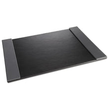 Load image into Gallery viewer, Artistic® wholesale. Monticello Desk Pad With Fold-out Sides, 24 X 19, Black. HSD Wholesale: Janitorial Supplies, Breakroom Supplies, Office Supplies.