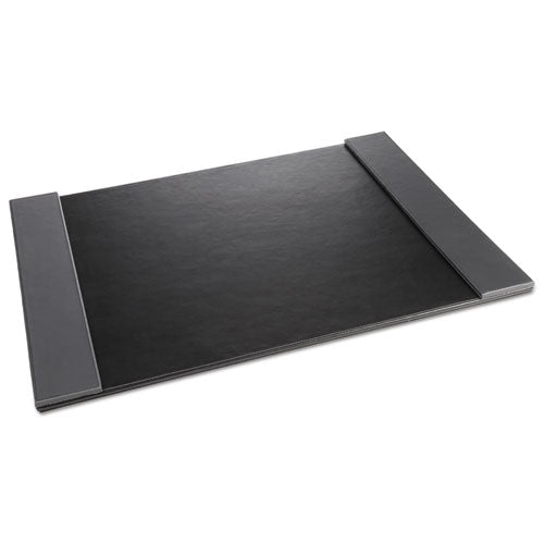 Artistic® wholesale. Monticello Desk Pad With Fold-out Sides, 24 X 19, Black. HSD Wholesale: Janitorial Supplies, Breakroom Supplies, Office Supplies.