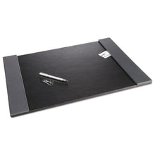 Load image into Gallery viewer, Artistic® wholesale. Monticello Desk Pad With Fold-out Sides, 24 X 19, Black. HSD Wholesale: Janitorial Supplies, Breakroom Supplies, Office Supplies.