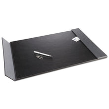 Load image into Gallery viewer, Artistic® wholesale. Monticello Desk Pad With Fold-out Sides, 24 X 19, Black. HSD Wholesale: Janitorial Supplies, Breakroom Supplies, Office Supplies.