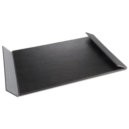 Artistic® wholesale. Monticello Desk Pad With Fold-out Sides, 24 X 19, Black. HSD Wholesale: Janitorial Supplies, Breakroom Supplies, Office Supplies.