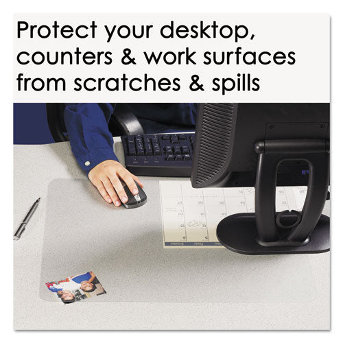 Artistic® wholesale. Krystalview Desk Pad With Antimicrobial Protection, 22 X 17, Matte Finish, Clear. HSD Wholesale: Janitorial Supplies, Breakroom Supplies, Office Supplies.
